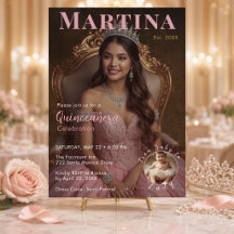 Elegante Celebração de Quince Anos em Rosa Bege co