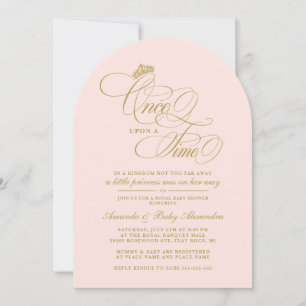 Convites Elegante Chá de Bebê da Princesa Era Uma Vez