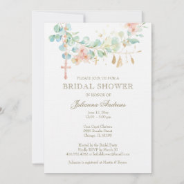 Convites Elegante Chá de panela católico Eucalyptus