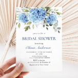 Convites Elegante CHÁ DE PANELA de Hydrangea Azul<br><div class="desc">Para mais personalização,  clique no link "personalizar mais" e use nossa ferramenta design para modificar esse modelo. Se precisar de ajuda ou itens correspondentes,  entre em contato comigo.</div>