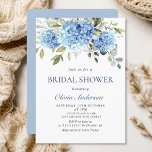 Convites Elegante CHÁ DE PANELA de Hydrangea Azul<br><div class="desc">Para mais personalização,  clique no link "personalizar mais" e use nossa ferramenta design para modificar esse modelo. Se precisar de ajuda ou itens correspondentes,  entre em contato comigo.</div>