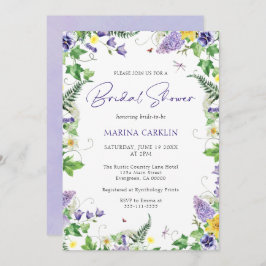 Convites Elegante Chá de panela de Watercolor