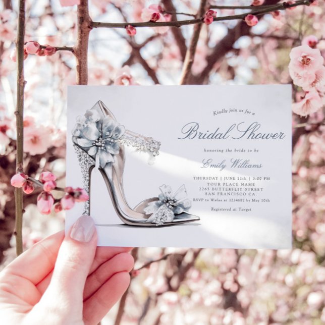 Convites Elegante Chá de panela Floral de Aquarela Chic (Criador carregado)