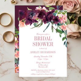 Convites Elegante Chá de panela Inverso Rosa-Rosa-Blush