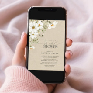 Convites Elegante Chá de panela Rustic Watercolor