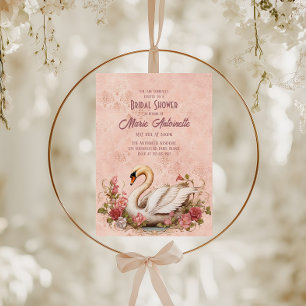 Convites Elegante Chique Damask Rococó Chá de Noiva