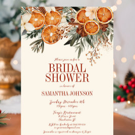 Convites Elegante Citrus Floral Chá de panela