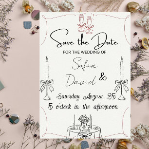 Convites Elegante com Velas, Impressionar Todos casamento 