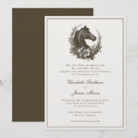 Elegante Coroa de Cavalo Equestre Casamento Equino