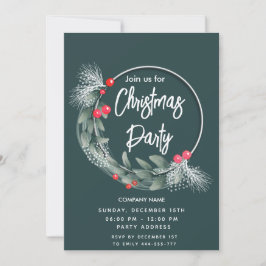 Convites Elegante de aquarela verde arruela