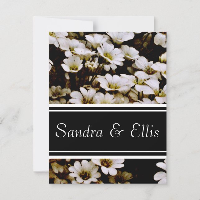 Convites Elegante de Dasies Avançadas (Frente)