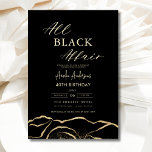 Convites Elegante de Festa de aniversário de Agate para Tod<br><div class="desc">Celebre em estilo com este Convite Elegante Moderno para o Caso Negro, a forma perfeita de anunciar uma noite inesquecível. Esse design elegante e sofisticado apresenta um fundo preto impressionante com sotaques mínimos para um toque de classe. Personalize-o com os detalhes do evento para definir o tom para a celebração...</div>