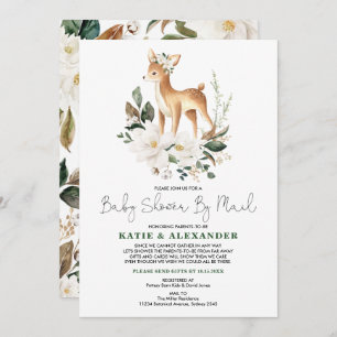 Convites Elegante Deer Woodland Fawn Chá de fraldas Por Cor
