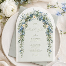 elegante delicado floral primavera Chá de Noiva