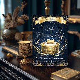 Convites Elegante Dog Birthday | Celebração de Pet de Luxur