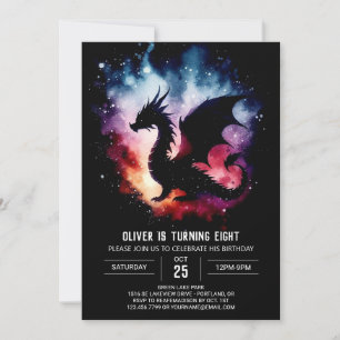 Convites Elegante Dragão Personalizado