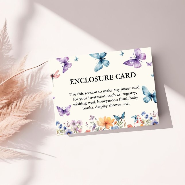 Convites Elegante e chic ele lhe dá o gabinete das borbolet (Criador carregado)