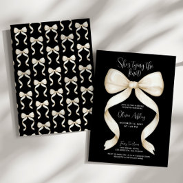 Convites Elegante Ela é Chá de panela de Arco Casando