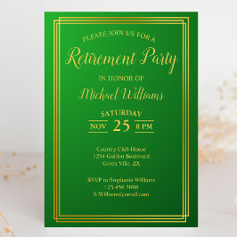 Convites Elegante Elegante da Corporação de aposentadoria D