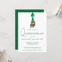 Elegante Emerald Green Lux High Heels Quinceañera