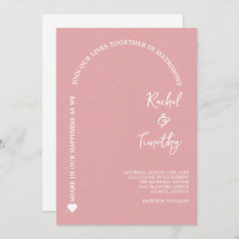 Convites Elegante enquadrado no casamento de Faith Light Co