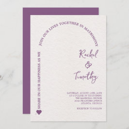 Convites Elegante enquadrado no casamento rosa-quente com f