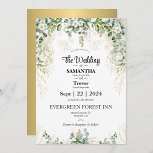 Convites Elegante Eternidade: Junte-se a nós no nosso Dia d