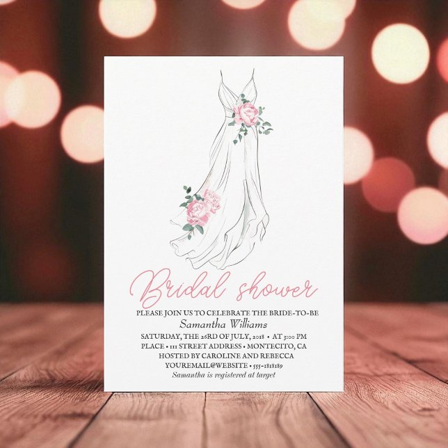 Convites Elegante Eucalyptus Peonies Chá de panela Floral (Criador carregado)