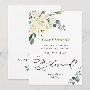 Convites Elegante Eucalyptus Você Será Minha Porta-Cabras