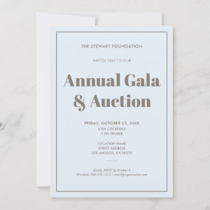 Convites Elegante Evento Empresarial Minimalista Azul Paste