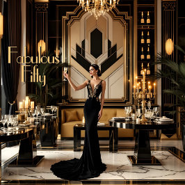 Convites Elegante Fabuloso Mulher do 50º 1920