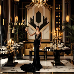 Convites Elegante Fabuloso Mulher do 50º 1920