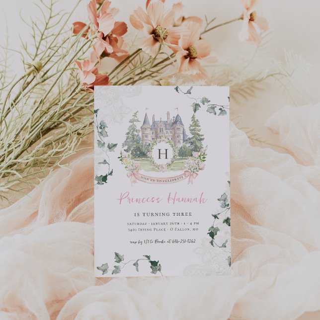 Convites Elegante Fairy Tale | Princesa Festa de aniversári (Criador carregado)