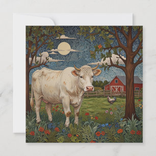 Convites Elegante fazenda de vaca-chic-boho