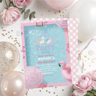 Convites Elegante Festa de Aniversário de 3 Anos Menina na 