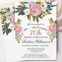 Elegante Festa de Aniversário de 70 anos SURPRESA