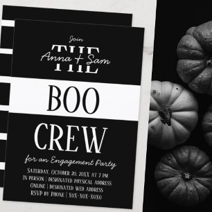 Convites Elegante Festa de noivado de Queda Moderna com Str