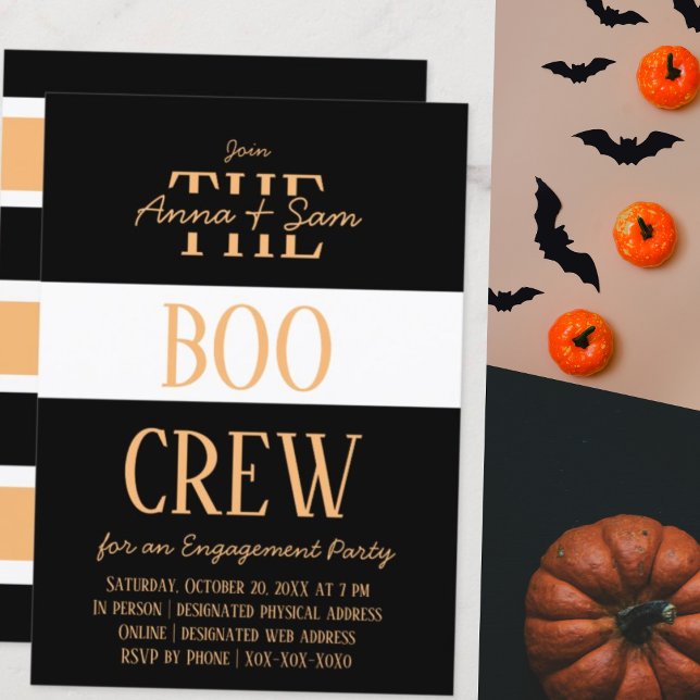 Convites Elegante Festa de noivado de Queda Moderna com Str (Criador carregado)