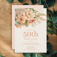 Elegante Flor de Creme de Pêssego Aniversário de 5