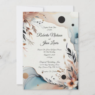Convites Elegante, Floral, Amor