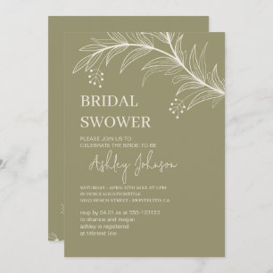 Convites Elegante Floral "Chá de panela"