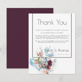 CONVITES ELEGANTE FLORAL VERMELHO BRANCO E LARANJA, OBRIGAD