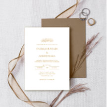 Elegante Formal Minimalista Casamento Muçulmano em