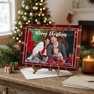 Convites Elegante Foto de Família de Natal