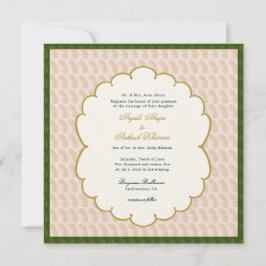Convites Elegante Ganesh Pastel cola o casamento indiano
