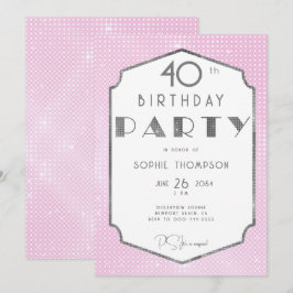Convites Elegante Gatsby White Dourado Deco aniversário de