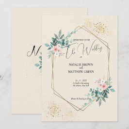 Convites Elegante Greenery Eucalyptus Invitation
