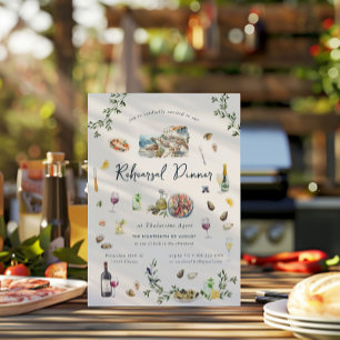 Convites Elegante Grego   Janto de ensaio