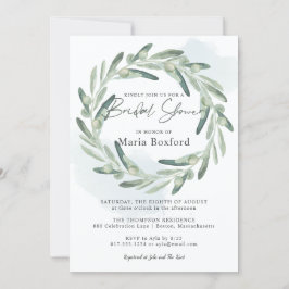 Convites Elegante Grinalda de Galho de Ramo de Azeitonas pa