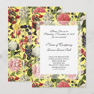 Convites Elegante jantar de gala no jardim botânico Primave